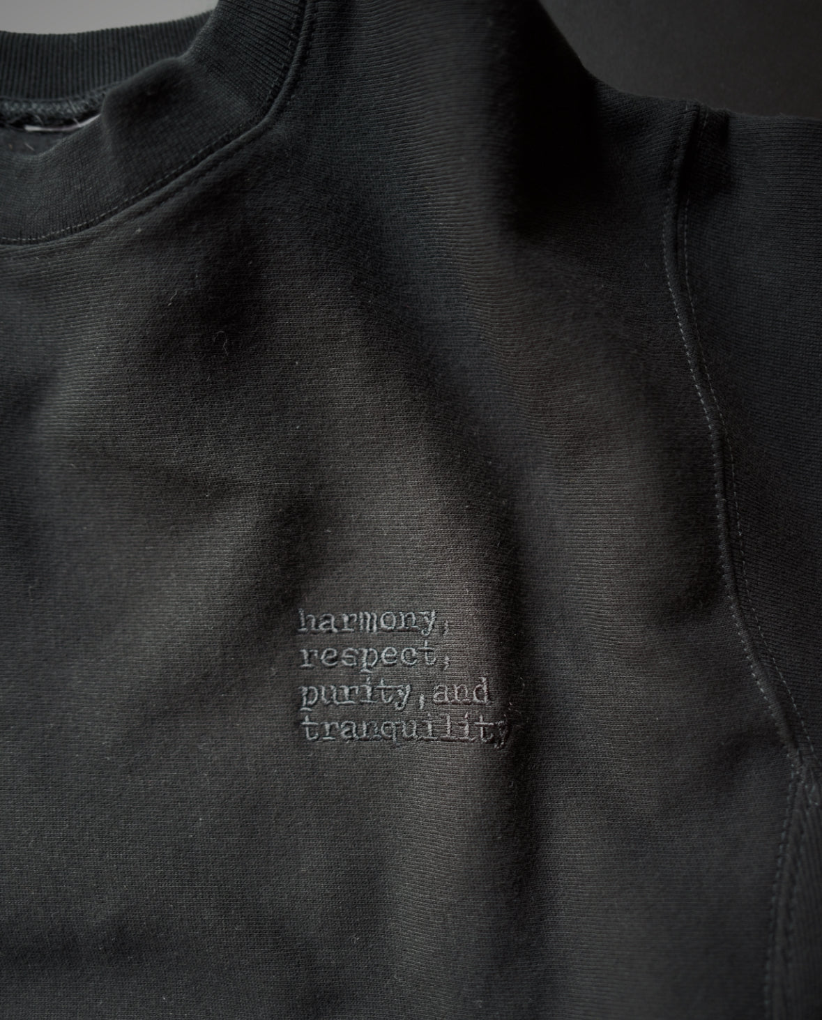 Embroidered LB Sweat(BLACK)