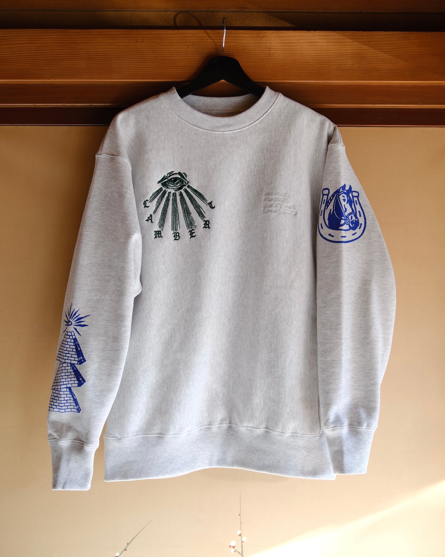 Embroidered LB Sweat（GRAY)