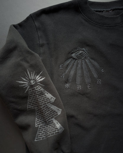 Embroidered LB Sweat（BLACK)