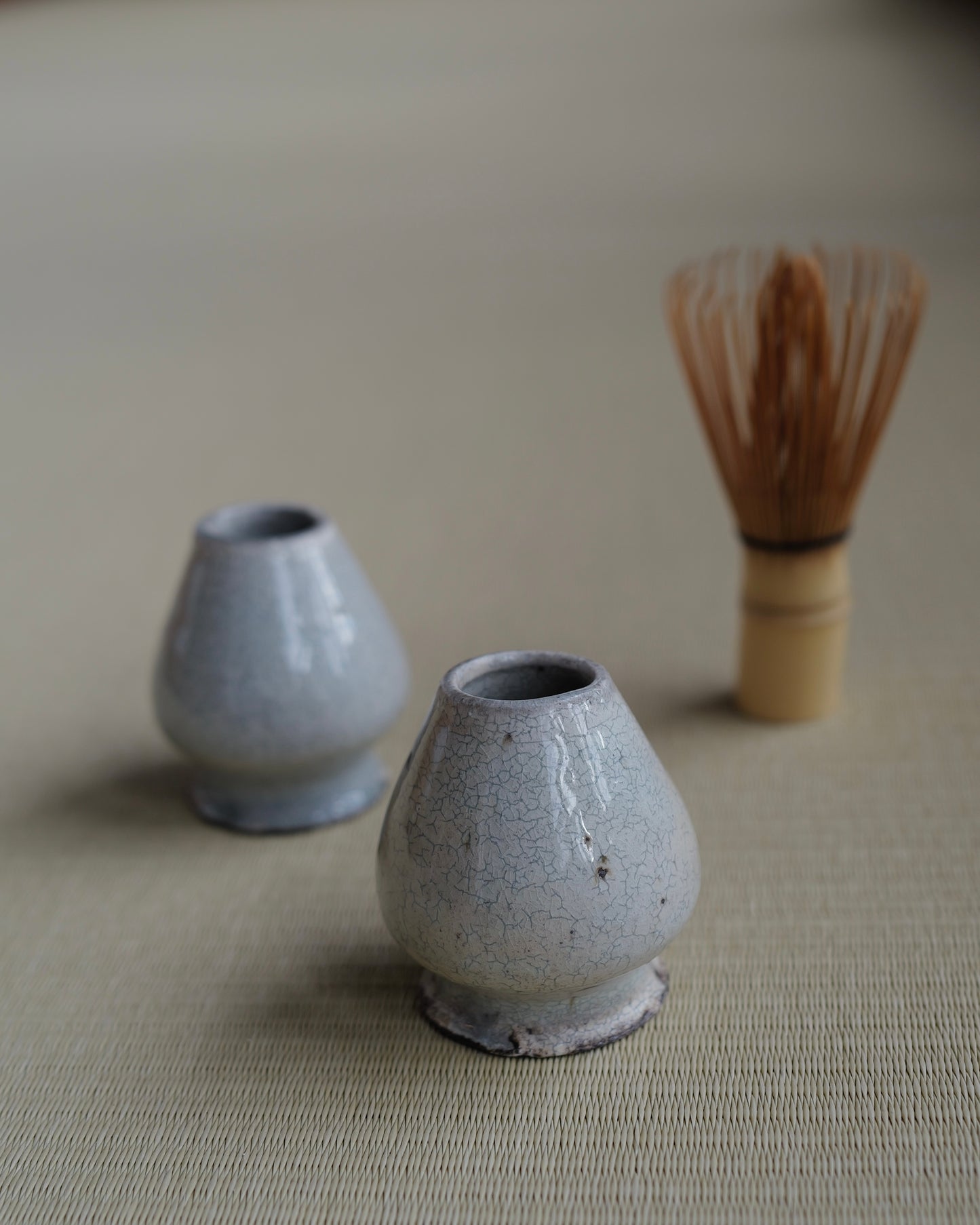 Tea Whisk Holder／粉引茶筅立て